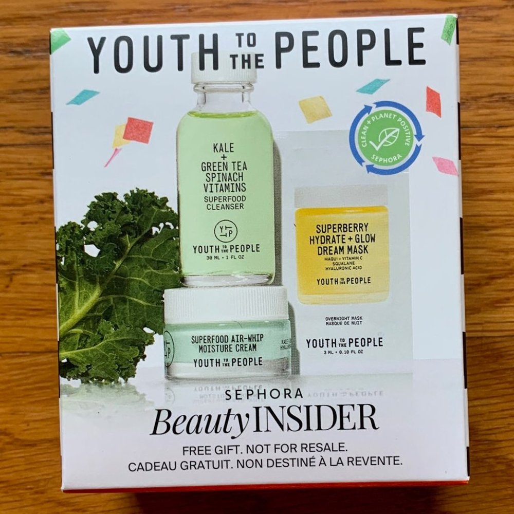 Youth To The People Cleanse & Hydrate Skincare Travel Sample Set